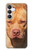 S2903 Chien américain Pitbull Etui Coque Housse pour Samsung Galaxy S25 FE
