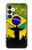 S2981 Brésil Football Football Etui Coque Housse pour Samsung Galaxy S25 FE, S26 FE
