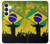 S2981 Brésil Football Football Etui Coque Housse pour Samsung Galaxy S25 FE, S26 FE