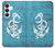 S3053 Marin Blue Anchor Etui Coque Housse pour Samsung Galaxy S25 FE