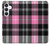 S3091 Motif rose à carreaux Etui Coque Housse pour Samsung Galaxy S25 FE, S26 FE