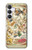 S3145 Constellation antique Carte du ciel étoilé Etui Coque Housse pour Samsung Galaxy S25 FE