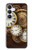 S3172 Horloge or Etui Coque Housse pour Samsung Galaxy S25 FE