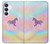 S3203 Arc en ciel Licorne Etui Coque Housse pour Samsung Galaxy S25 FE