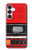 S3204 Rouge Cassette Recorder graphique Etui Coque Housse pour Samsung Galaxy S25 FE
