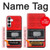 S3204 Rouge Cassette Recorder graphique Etui Coque Housse pour Samsung Galaxy S25 FE