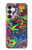 S3255 Motif Art coloré Etui Coque Housse pour Samsung Galaxy S25 FE