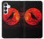 S3328 Corbeau Rouge Lune Etui Coque Housse pour Samsung Galaxy S25 FE, S26 FE