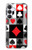 S3463 Costume Poker Carte Etui Coque Housse pour Samsung Galaxy S25 FE