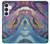 S3676 Pierre de marbre abstraite colorée Etui Coque Housse pour Samsung Galaxy S25 FE, S26 FE