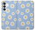 S3681 Motif de fleurs de marguerite Etui Coque Housse pour Samsung Galaxy S25 FE