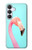 S3708 Flamant rose Etui Coque Housse pour Samsung Galaxy S25 FE