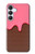 S3754 Cornet de crème glacée à la fraise Etui Coque Housse pour Samsung Galaxy S25 FE, S26 FE