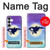 S3807 Killer Whale Orca Lune Pastel Fantaisie Etui Coque Housse pour Samsung Galaxy S25 FE