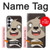 S3855 Dessin animé visage paresseux Etui Coque Housse pour Samsung Galaxy S25 FE