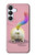 S3923 Queue d'arc-en-ciel de fond de chat Etui Coque Housse pour Samsung Galaxy S25 FE