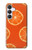 S3946 Motif orange sans couture Etui Coque Housse pour Samsung Galaxy S25 FE