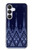 S3950 Motif textile thaïlandais bleu Etui Coque Housse pour Samsung Galaxy S25 FE
