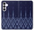 S3950 Motif textile thaïlandais bleu Etui Coque Housse pour Samsung Galaxy S25 FE