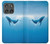 S0843 Baleine bleue Etui Coque Housse pour Motorola Edge (2025)