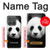 S1072 Panda Etui Coque Housse pour Motorola Edge (2025)