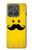 S1145 Soleil jaune Mustache Etui Coque Housse pour Motorola Edge (2025)