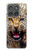 S1932 Bleu yeux Léopard Etui Coque Housse pour Motorola Edge (2025)
