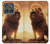 S1957 Lion Etui Coque Housse pour Motorola Edge (2025)