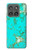 S2377 Turquoise Texture Motif imprimé Gemme Etui Coque Housse pour Motorola Edge (2025)