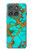 S2688 Aqua Copper Turquoise Graphic Gemme Etui Coque Housse pour Motorola Edge (2025)