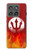 S2803 Feu Rouge Diable Lance Symbole Etui Coque Housse pour Motorola Edge (2025)