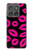 S2933 Bisous Rose Lips sur Noir Etui Coque Housse pour Motorola Edge (2025)