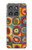 S3409 Carrés cercles concentriques Etui Coque Housse pour Motorola Edge (2025)
