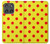 S3526 Rouge tache à pois Etui Coque Housse pour Motorola Edge (2025)