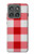 S3535 Rouge vichy Etui Coque Housse pour Motorola Edge (2025)