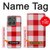 S3535 Rouge vichy Etui Coque Housse pour Motorola Edge (2025)