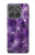 S3713 Graphique violet améthyste à quartz imprimé Etui Coque Housse pour Motorola Edge (2025)