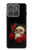 S3753 Roses de crâne gothique sombre Etui Coque Housse pour Motorola Edge (2025)