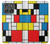 S3814 Composition de dessin au trait Piet Mondrian Etui Coque Housse pour Motorola Edge (2025)