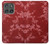 S3817 Motif de fleurs de cerisier floral rouge Etui Coque Housse pour Motorola Edge (2025)