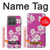 S3924 Fond rose fleur de cerisier Etui Coque Housse pour Motorola Edge (2025)