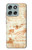 S0566 Dessin technique Da Vinci Etui Coque Housse pour Motorola Moto G56