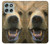 S0840 Grizzly Bear visage Etui Coque Housse pour Motorola Moto G56