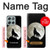 S1981 Loup hurlant à la lune Etui Coque Housse pour Motorola Moto G56