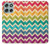 S2362 Arc en ciel coloré Shavron Zig zag Etui Coque Housse pour Motorola Moto G56