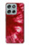 S2480 Tie dye rouge Etui Coque Housse pour Motorola Moto G56