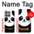 S2662 Panda mignon Dessin animé Etui Coque Housse pour Motorola Moto G56
