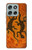 S2901 Lezard Art autochtone Etui Coque Housse pour Motorola Moto G56