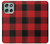 S2931 Rouge Buffle motif de vérification Etui Coque Housse pour Motorola Moto G56