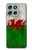 S2976 Pays de Galles Football Football Drapeau Etui Coque Housse pour Motorola Moto G56
